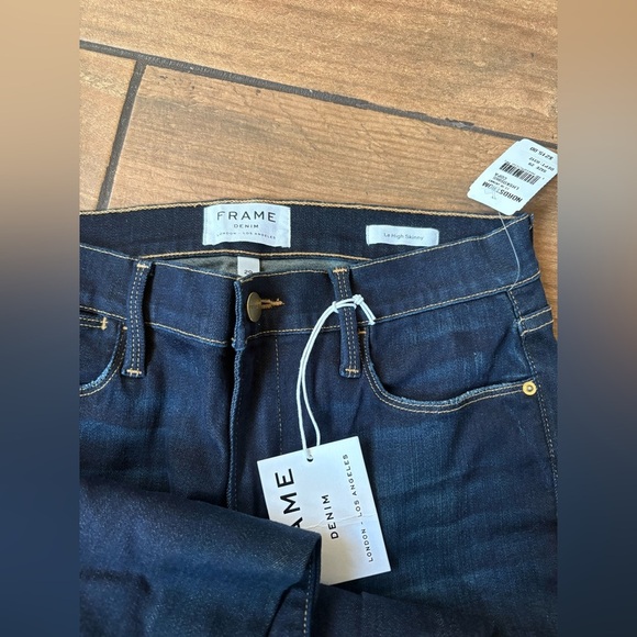 FRAME le high skinny slit hem in copa NWT size 29 - Picture 5 of 6